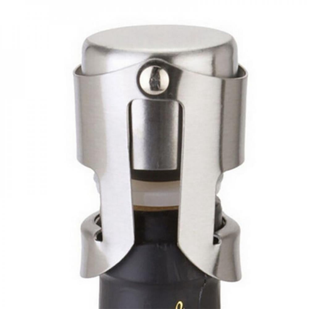 Champagne and Sparkling Wine Stopper in Stainless Steel with Silicone Seal - Image 2