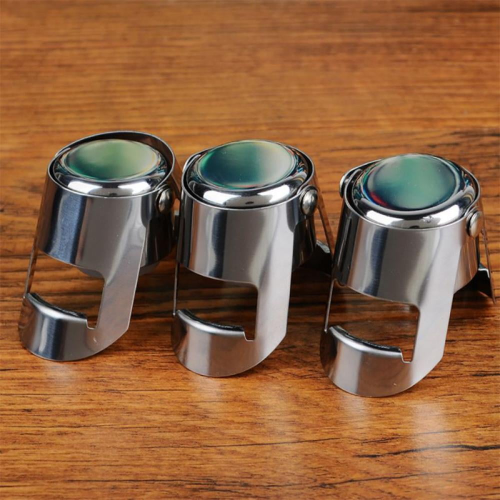 Champagne and Sparkling Wine Stopper in Stainless Steel with Silicone Seal - Image 3