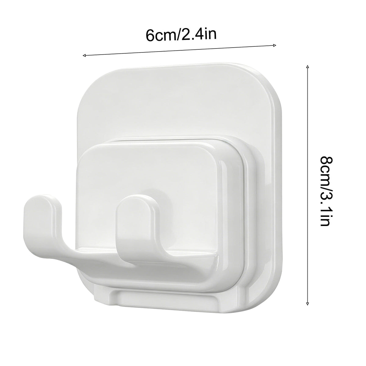 Self-Adhesive Razor Holder for the Shower Wall, Removable and Reusable - Image 3