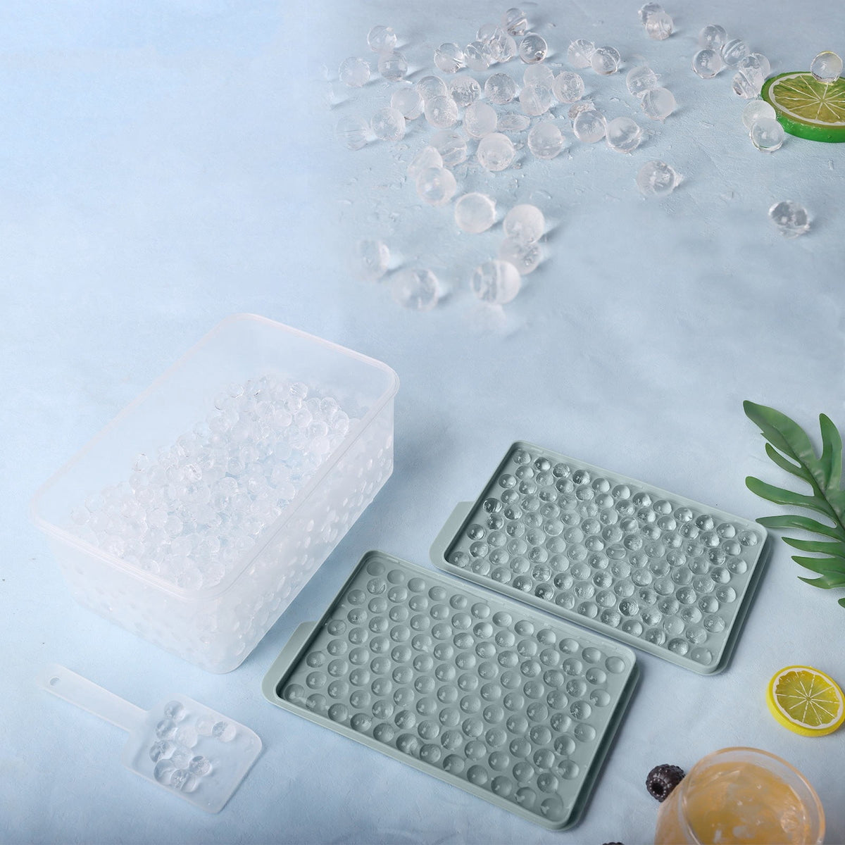 Mini Pebble Ice Cube Trays with Lid for Nugget-Style Ice, Makes 312 Pieces - Image 2