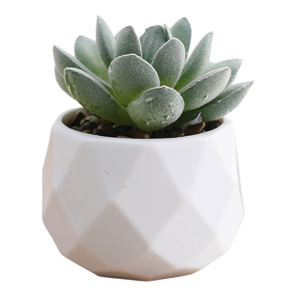 Mini Faux Potted Plant for a Desk, Shelf or Windowsill