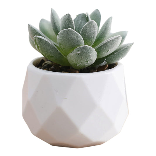Mini Faux Potted Plant for a Desk, Shelf or Windowsill