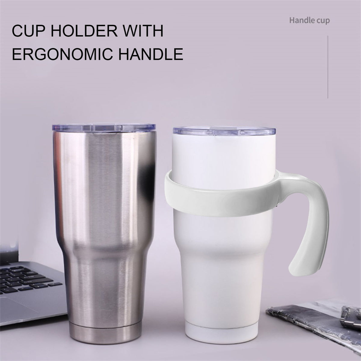 Tumbler Handles, Pair of Clip-On Grips for 20 and 32 oz Cups - Image 6