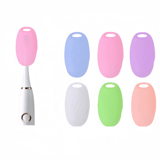 Silicone Toothbrush Head Covers, Six-Pack for Travel and Daily Use