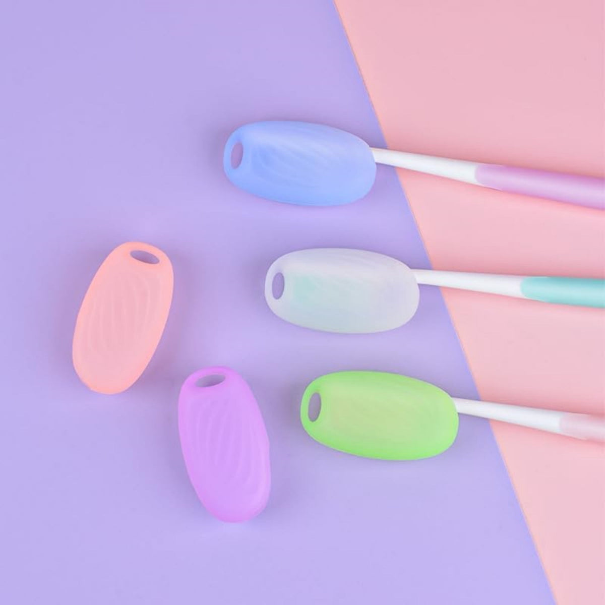 Silicone Toothbrush Head Covers, Six-Pack for Travel and Daily Use - Image 2