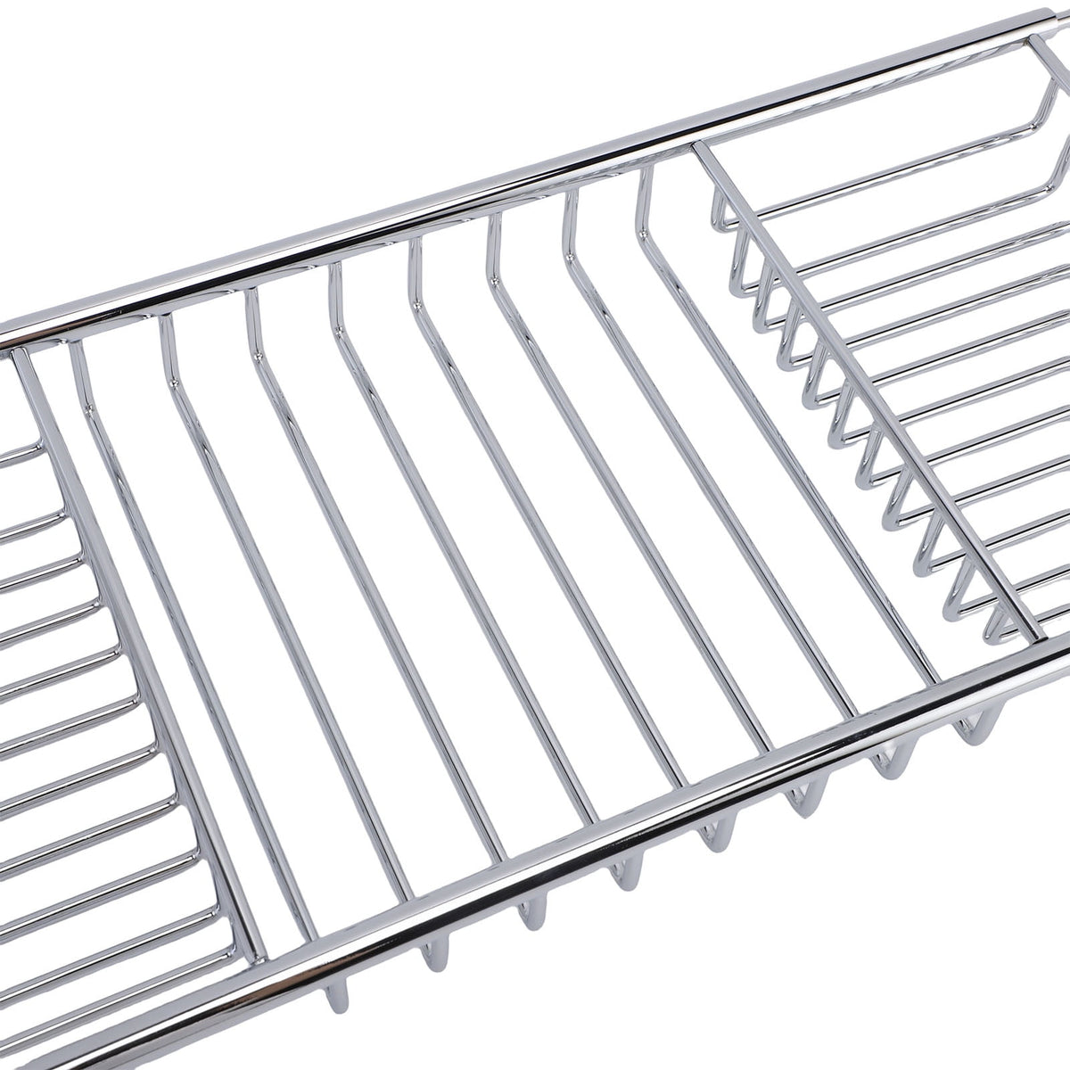 Expandable Bathtub Caddy Tray in Stainless Steel, 25 to 38.4 Inches Wide - Image 3