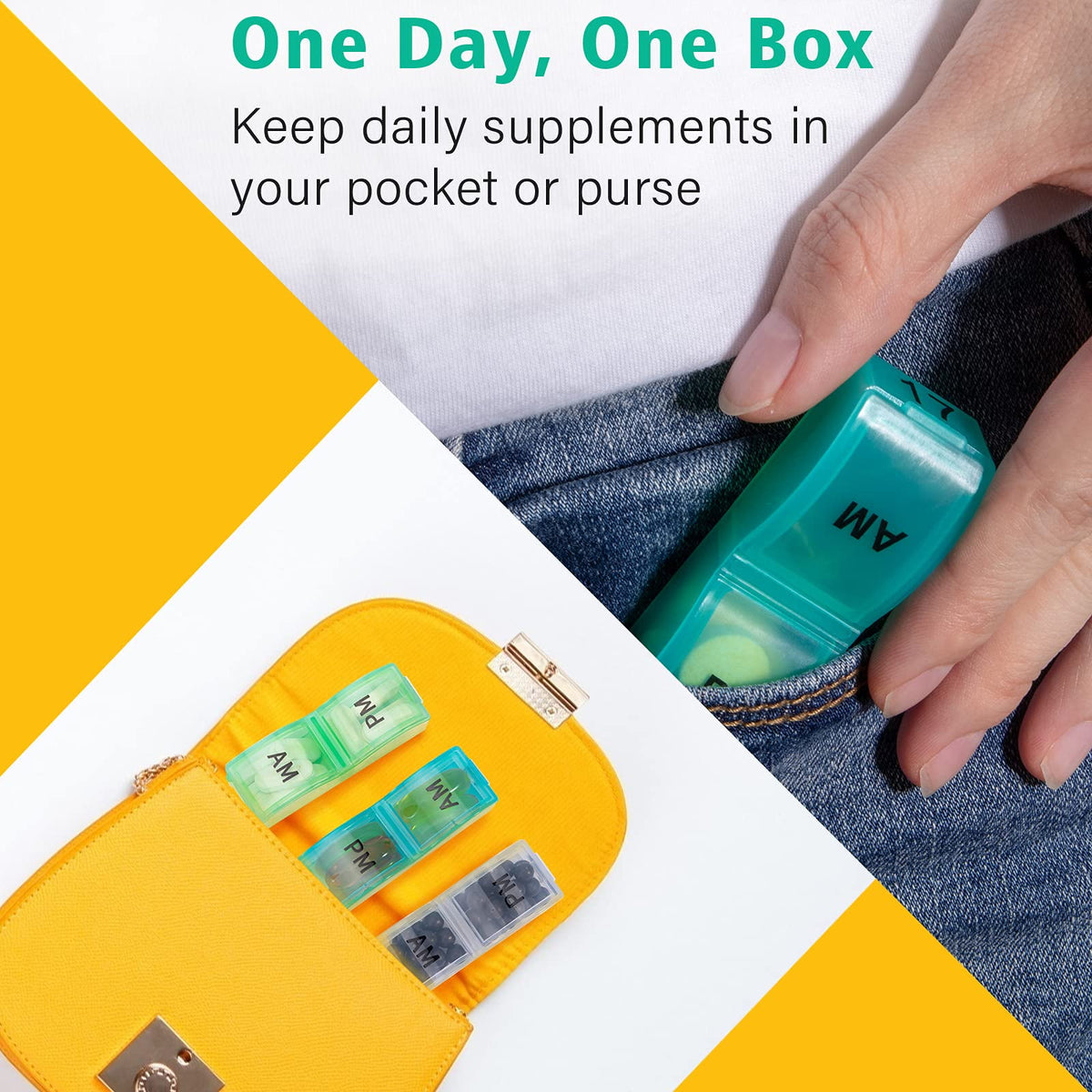 Monthly Pill Organizer with Morning and Evening Compartments for 31 Days - Image 5
