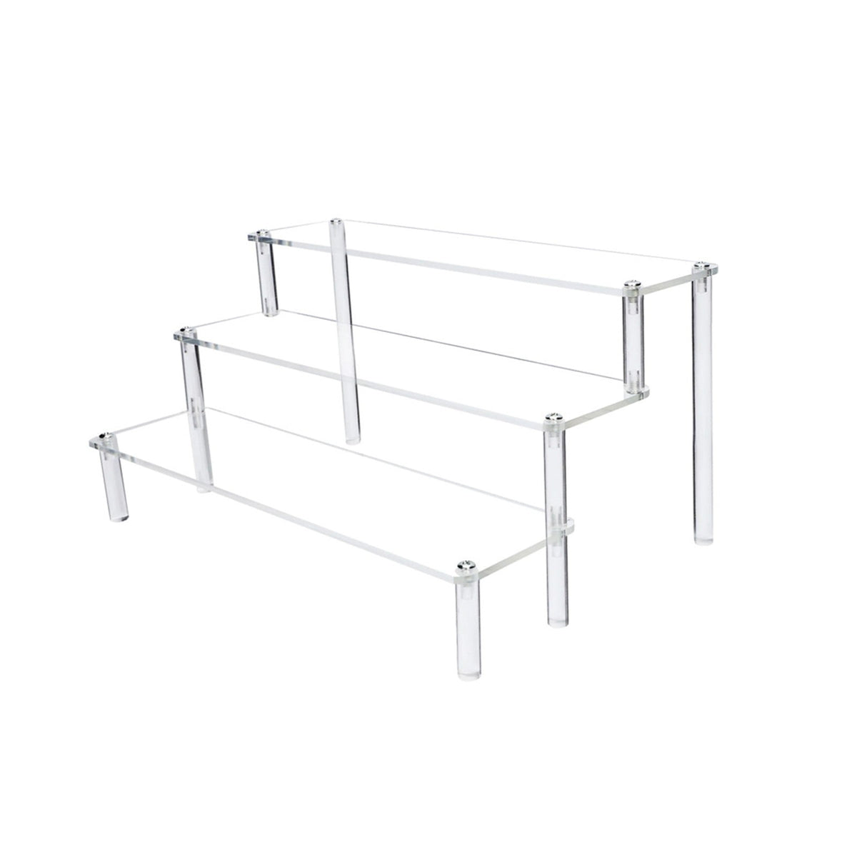 Clear Acrylic Three-Tier Riser for Perfume, Jewelry and Small Collectibles