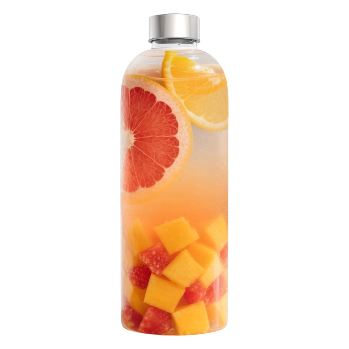 Borosilicate Glass Water Bottle, 1000 ml with Polished Stainless Steel Lid - Image 6