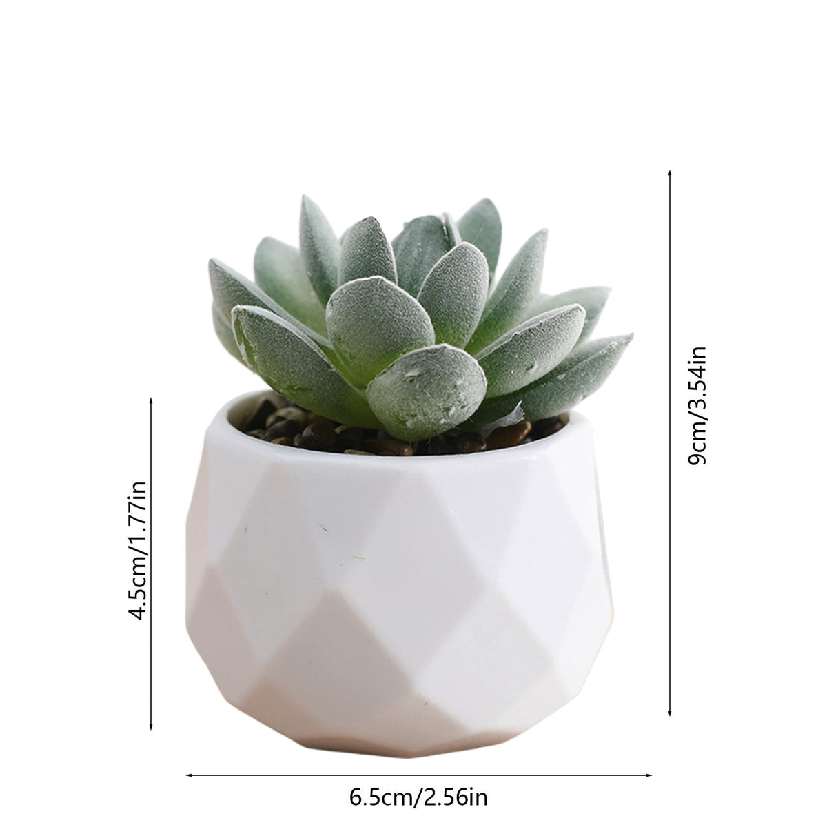 Mini Faux Potted Plant for a Desk, Shelf or Windowsill - Image 3