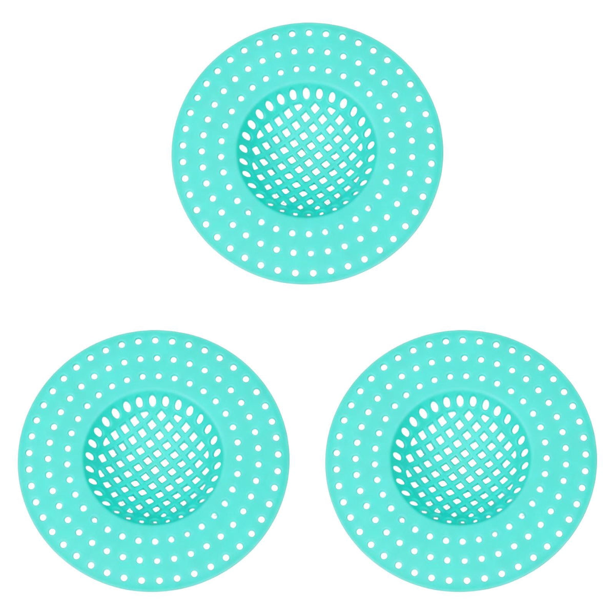 Mesh Sink and Shower Drain Filters, Set of Three at 3.85 Inches Across