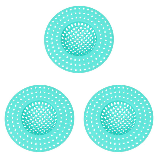 Mesh Sink and Shower Drain Filters, Set of Three at 3.85 Inches Across
