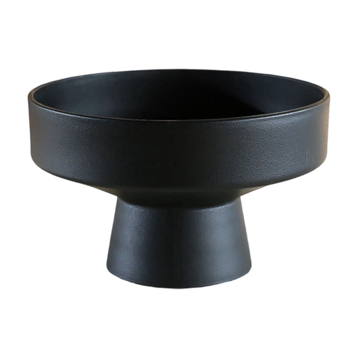 Footed Decorative Bowl in Black for Fruit, Keys or Small Snacks