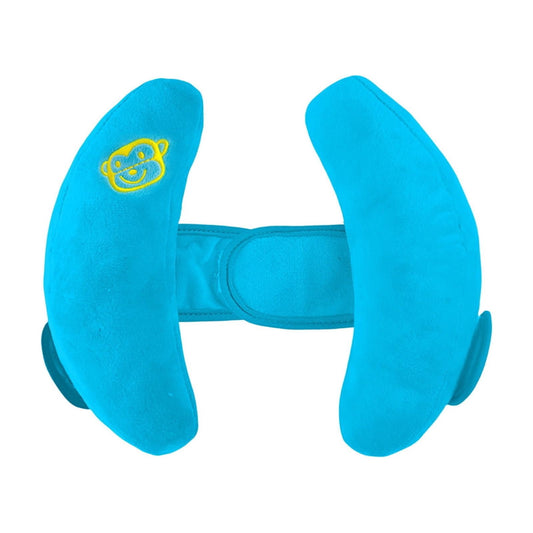 Banana-Shaped Car Neck Pillow with Adjustable Headrest Strap, Soft Polyester