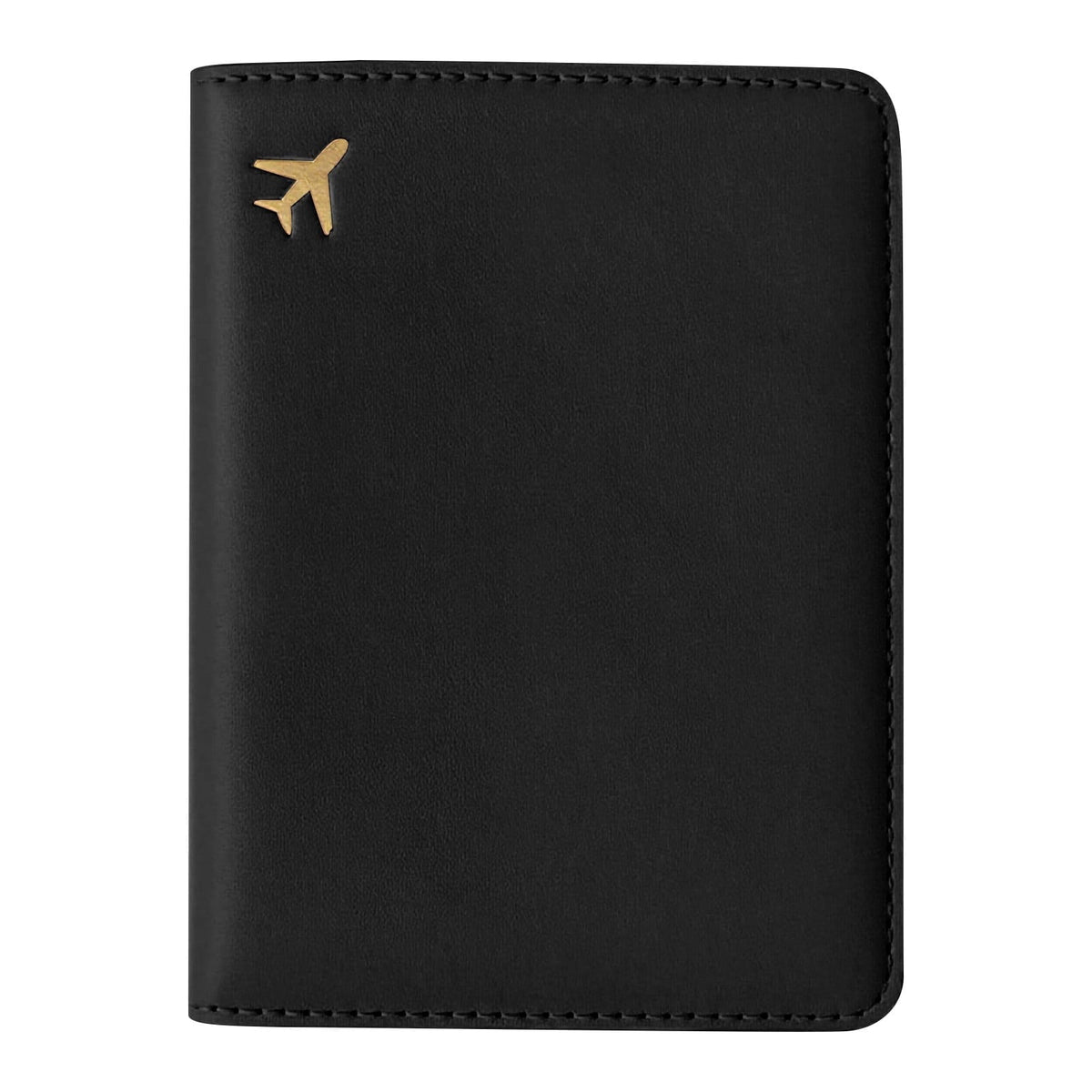 Zipped Passport Wallet in Water-Resistant Faux Leather with Card and Ticket Slots