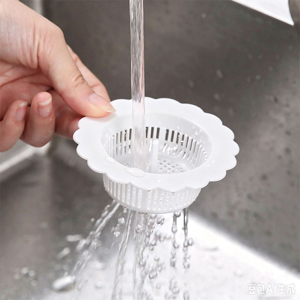 Universal Drain Strainer Baskets, Two-Pack with Lift Handle for Sink or Tub - Image 4