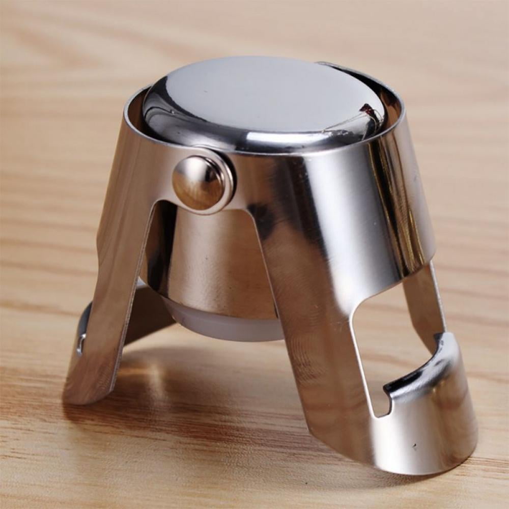 Champagne and Sparkling Wine Stopper in Stainless Steel with Silicone Seal - Image 5