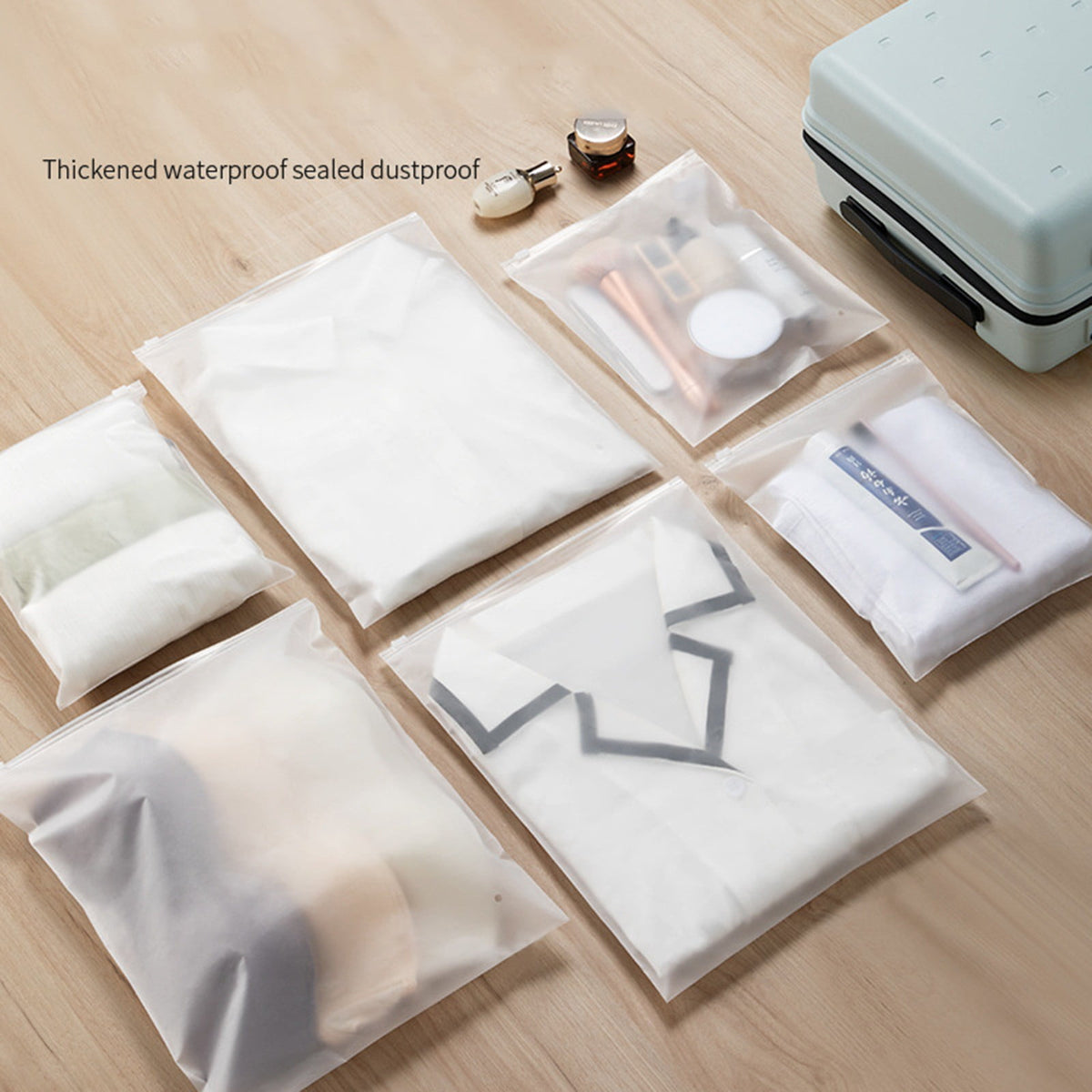 Waterproof Compression Storage Bags for Clothes and Shoes, Set of Five - Image 3