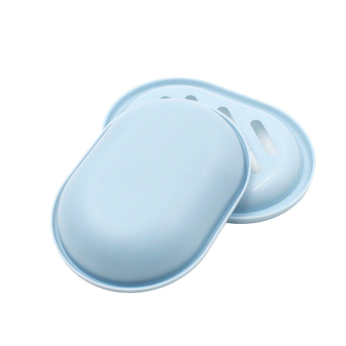 Two-Layer Draining Soap Dishes, Pair in Blue Polycarbonate - Image 4